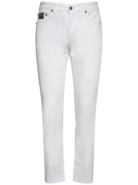 versace jeans couture white jeans|versace jeans couture official site.